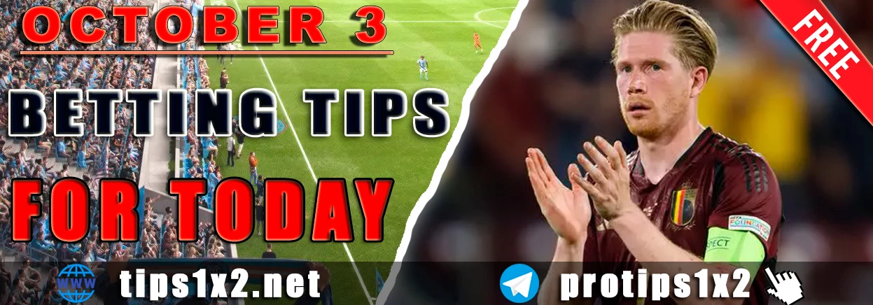 Free Betting Tips and Predictions for Today 03.10.2024