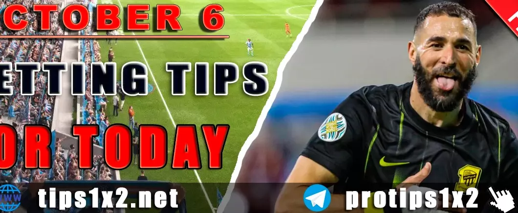 Free Betting Tips and Predictions for Today 06.10.2024