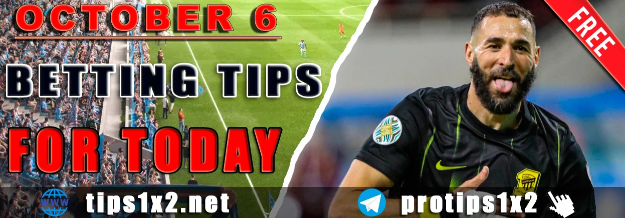 Free Betting Tips and Predictions for Today 06.10.2024