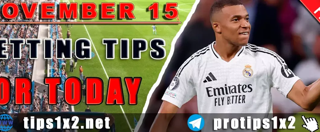 Free Betting Tips and Predictions for Today 15.11.2024