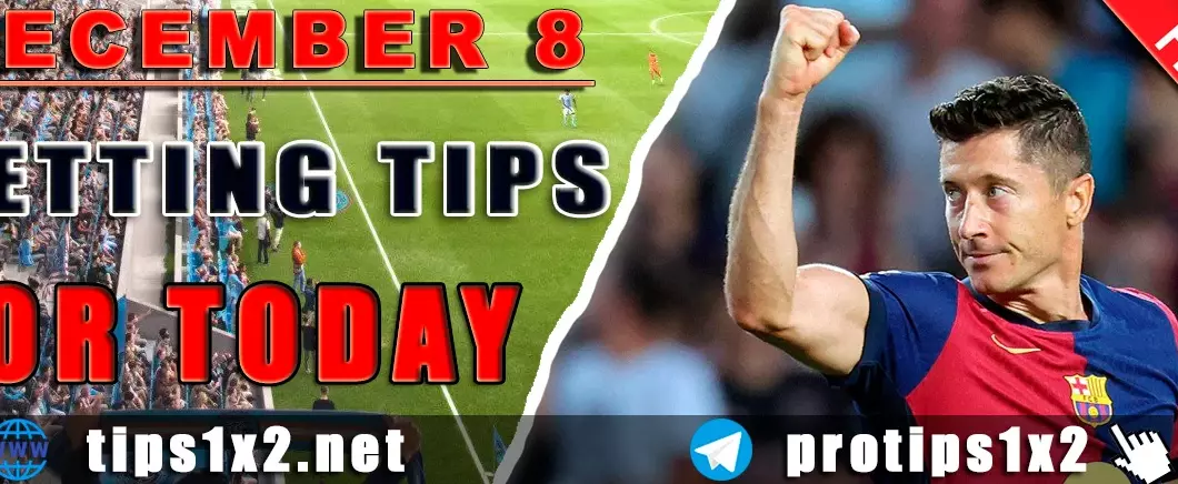 Free Betting Tips and Predictions for Today 08.12.2024