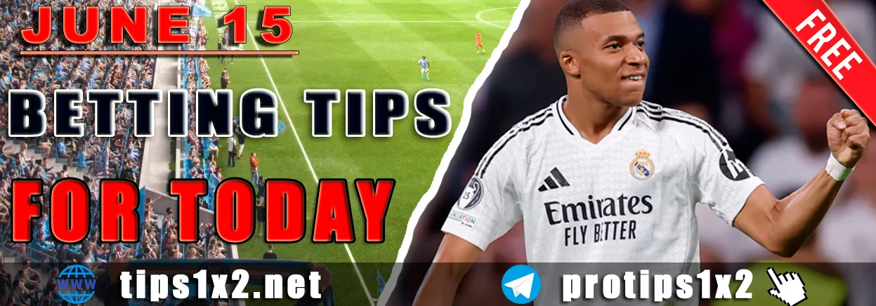 Free Football Betting Tips and Predictions for 15.06.2025