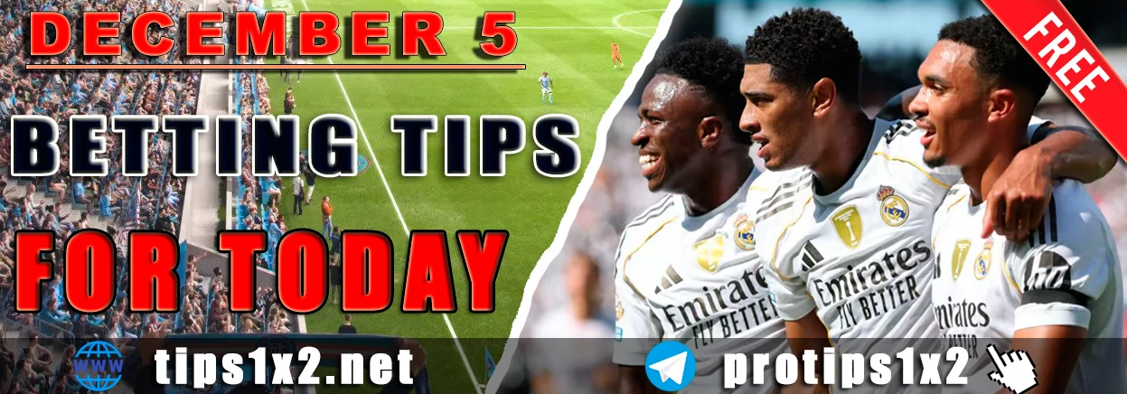 Free Football Betting Tips and Predictions || 05.12.2025